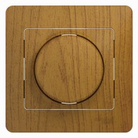 Светорегулятор (диммер) СП Glossa 600Вт/В.А универс. в сборе дерево дуб SchE GSL000536