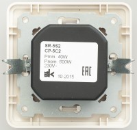 Светорегулятор СП 600Вт W59 W59 сл. кость SchE SR-5S2-28 (СР-5С2-28)