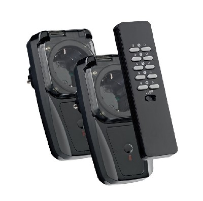 Набор agdr2-3500r (пульт ду + 2 радиоадаптера для розетки) ip44 макс. 3.5квт coco 71038 0