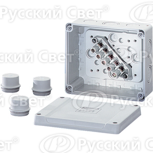 Коробка распределительная ОП 119х139х70мм IP55/65 с клемм. K9065 HENSEL 6000008