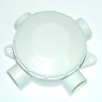Коробка распр. оп крк d70х30 4-рожковая белая