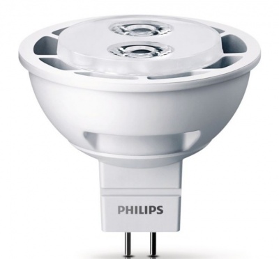 Лампа светодиодная LED 4вт 20вт gu5.3 ww 12в mr16 36d блист. philips 871829119280000 не вып