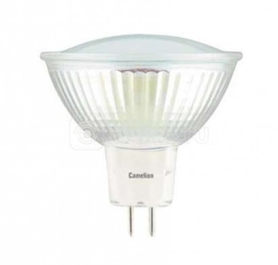 Лампа светодиодная led3-mr16/830/gu5.3 3вт 3000к тепл. бел. gu5.3 215лм 12в camelion 11365