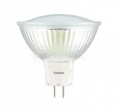 Лампа светодиодная led3-mr16/845/gu5.3 3вт 4500к белый gu5.3 235лм 12в camelion 11366