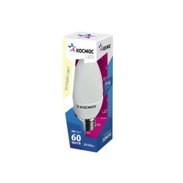 Лампа светодиодная LED cw 5вт 220в e27 3000к космос lksm_led5wcwe2730