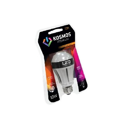 Лампа светодиодная диммир. LED kosmos premium 10вт a60 e27 230в 3000к космос kled10wa60230ve2727d