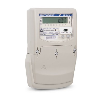 Счетчик CE102М S7 145 JV 1ф 5-60А 1 класс точн. многотариф.; оптопорт ЖКИ в щит. контроль вскрытия физ. лица Екат. вр. (ТР104) Энергомера 101002003010510-TP104