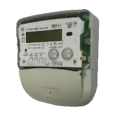 Счетчик агат 3-4.60.2 (стэ 561/п60-т-4р-2i-к4) 3ф 5-60а 1 класс точн. 2 тариф. 4 пров. жки rs232 irda винт физ. лица ека