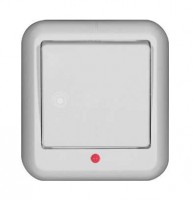 Выключатель 1-кл. ОП Прима 10А IP20 с подсветкой бел. (опт. упак.) SchE VA1U-111-B