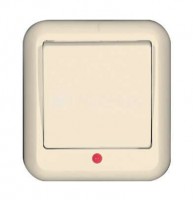 Выключатель 1-кл. ОП Прима 10А IP20 с индикацией сл. кость SchE VA1U-111-S