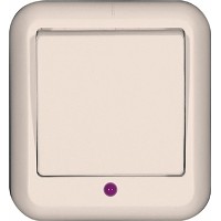 Выключатель 1-кл. ОП Прима 10А IP20 с индикацией сл. кость SchE VA1U-111-S