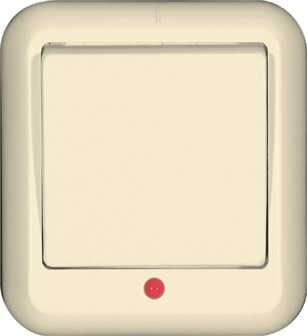 Выключатель 1-кл. ОП Прима 6А IP20 с индикацией сл. кость (опт. упак.) SchE A16-046-S