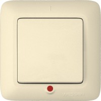 Выключатель 1-кл. СП Прима 10А IP20 с индикацией сл. кость (опт. упак.) SchE VS1U-115-S