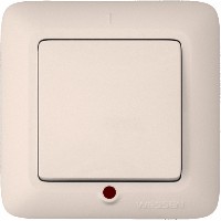 Выключатель 1-кл. СП Прима 10А IP20 с индикацией сл. кость (опт. упак.) SchE VS1U-115-S