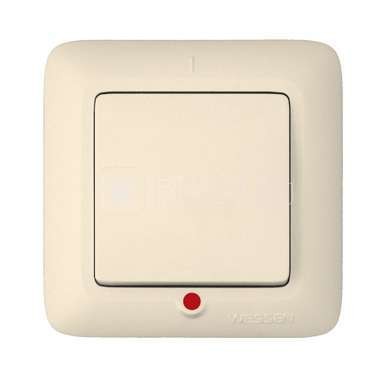 Выключатель 1-кл. СП Прима 6А IP20 с индикацией сл. кость (опт. упак.) SchE S16-053-S