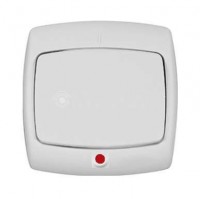 Выключатель 1-кл. СП Рондо 10А IP20 с индикацией бел. SchE VS1U-125-BI