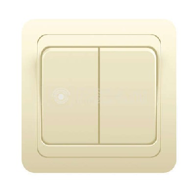 Выключатель 2-кл. сп classic 10а ip20 крем. powerman 1156495