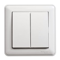 Выключатель 2-кл. СП W59 16А IP20 в сборе бел. SchE VS516-252-18