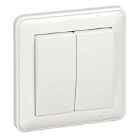 Выключатель 2-кл. СП W59 16А IP20 в сборе сл. кость SchE VS516-252-28