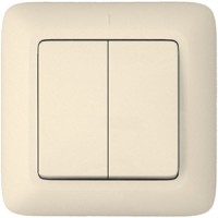 Выключатель 2-кл. СП Прима 10А IP20 сл. кость (опт. упак.) SchE VS5U-218-S