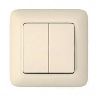 Выключатель 2-кл. СП Прима 6А IP20 сл. кость (опт. упак.) SchE S56-043-S