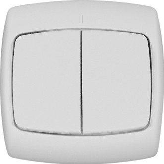 Выключатель 2-кл. СП Рондо 6А IP20 бел. SchE S56-052-BI