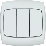 Выключатель 3-кл. СП Рондо 10А IP20 бел. SchE VS05U-321-BI