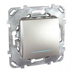 Механизм выключателя 1-кл. СП Unica Top 10А IP20 (сх. 1а) с подсветкой алюм. SchE MGU5.201.30NZD