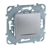 Механизм выключателя 1-кл. СП Unica Top 10А IP20 (сх. 1а) с подсветкой алюм. SchE MGU5.201.30NZD