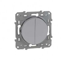 Выключатель 2-кл. СП Odace 10А IP21 (сх. 2) механизм бел. SchE S52R211