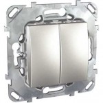 Выключатель 2-кл. СП Unica TOP 10А IP20 (сх. 5) механизм алюм. SchE MGU5.211.30ZD