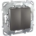 Механизм выключателя 2-кл. СП Unica Top 10А IP20 (сх. 5) графит SchE MGU5.211.12ZD