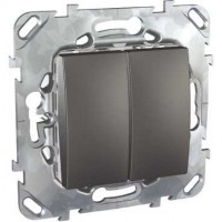 Механизм выключателя 2-кл. СП Unica Top 10А IP20 (сх. 5) графит SchE MGU5.211.12ZD