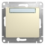 Механизм кнопки нажимной 1-кл. СП Glossa 10А IP20 (сх. 1) с табличкой беж. SchE GSL000219
