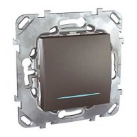 Механизм переключателя проходного 1-кл. СП Unica Top 10А IP20 (сх. 6а) с подсветкой графит SchE MGU5.203.12NZD