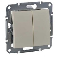 Выключатель 2-кл. СП Sedna 10А IP20 (сх. 5) 250В механизм беж. SchE SDN0300147