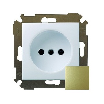 Механизм розетки 1-м сп simon34 без заземл. бронза simon 34431-036