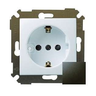 Механизм розетки 1-м сп simon34 с заземл. графит simon 34432-038