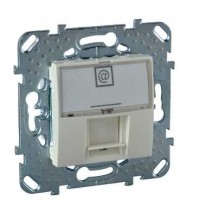 Механизм розетки компьютерной 1-м СП Unica RJ45 кат.5E беж. SchE MGU5.421.25ZD