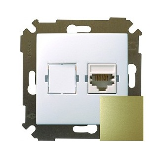 Механизм розетки комп. сп simon34 rj45 бронза simon 34598-036