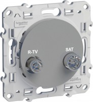 Механизм розетки СП R-TV-SAT Odace алюм. SchE S53R454