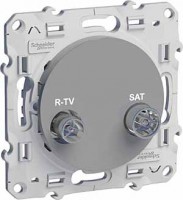 Механизм розетки СП R-TV-SAT Odace алюм. SchE S53R454