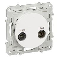 Механизм розетки СП R-TV-SAT Odace оконечная бел. SchE S52R455