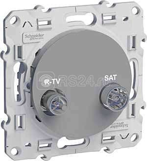 Механизм розетки СП R-TV-SAT Odace оконечная алюм. SchE S53R455