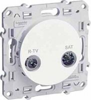 Механизм розетки СП R-TV-SAT Odace оконечная бел. SchE S52R455