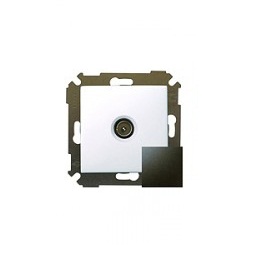 Механизм розетки сп tv simon34 одиночная графит simon 34475-038