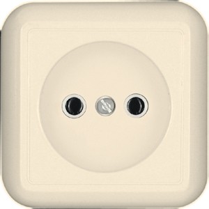 Розетка 1-м ОП Прима 10А IP20 250В без заземл. без защ. шторок сл. кость (опт. упак.) SchE RA10-164-S