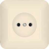 Розетка 1-м СП Прима 10А IP20 250В без заземл. без защ. шторок сл. кость (опт. упак.) SchE RS10-184-S