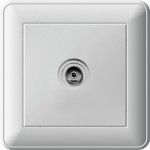 Розетка телевизионная оконечная TV 1-м СП W59 коннектор бел. SchE RTS-151-18