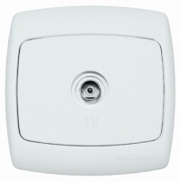 Розетка телевизионная TV СП Рондо бел. SchE RAT-1-BI